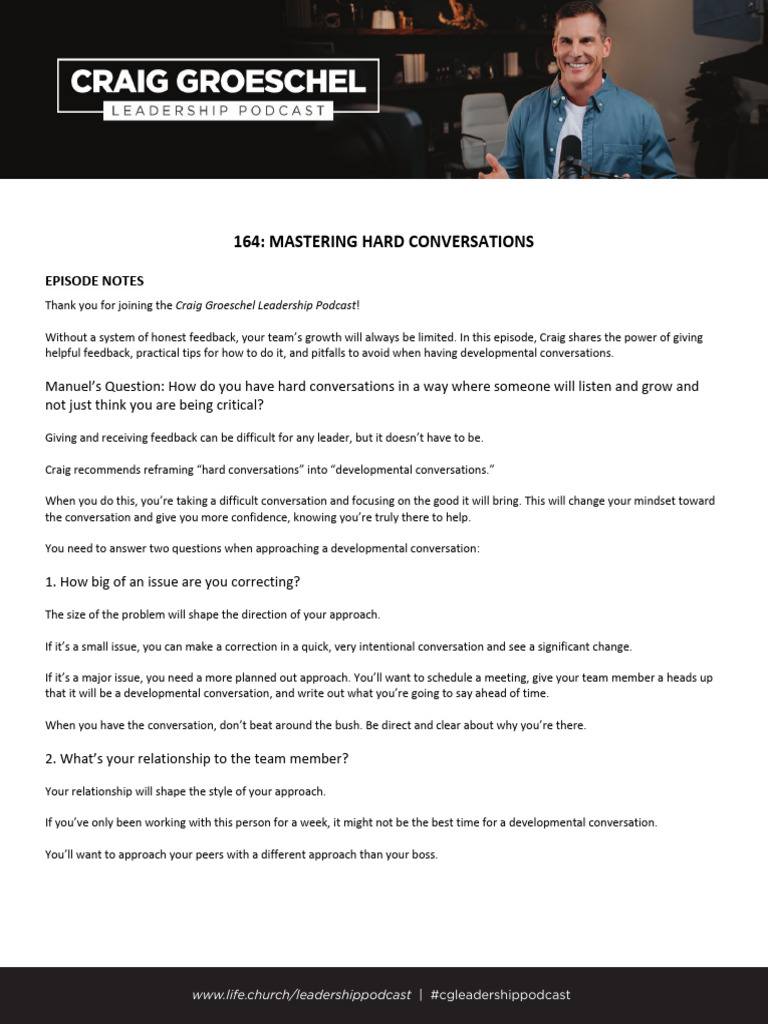 Mastering Developmental Conversations | PDF | Communication | Human ...