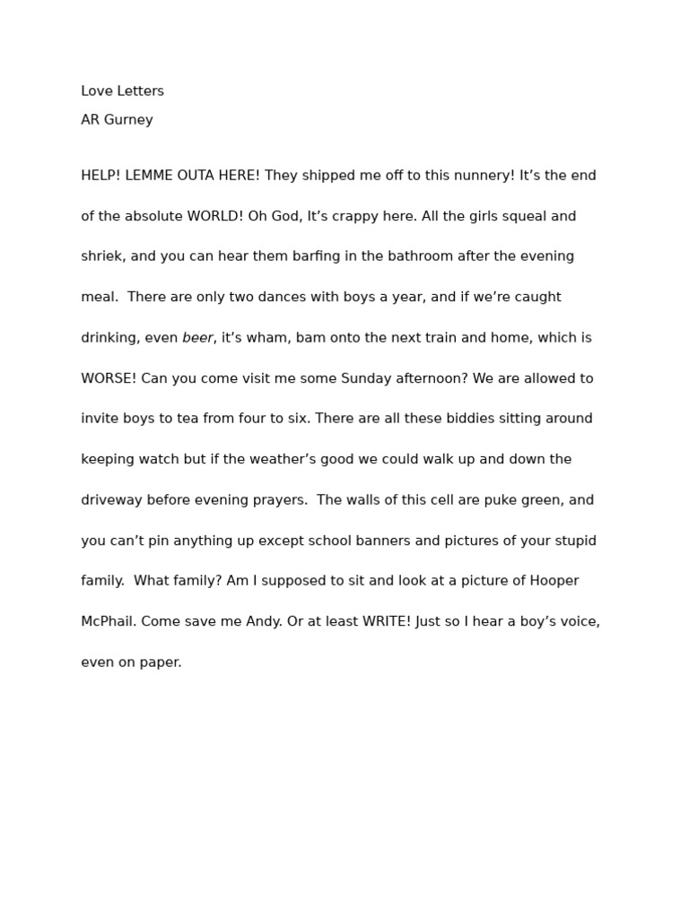 Love Letters | PDF