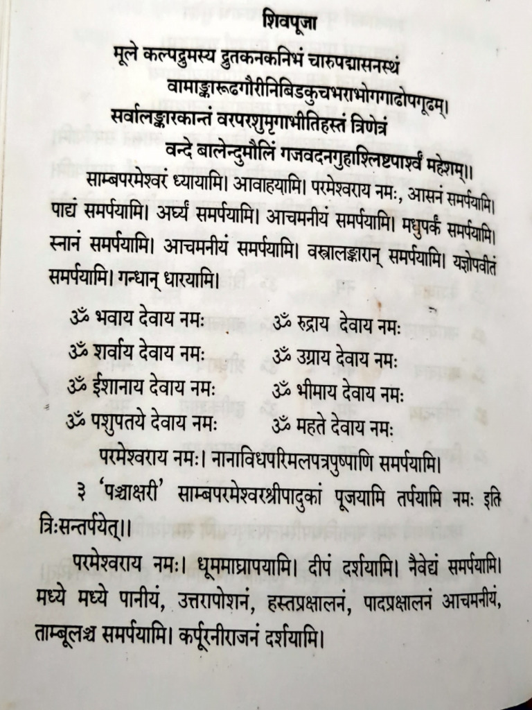 Short and Simple Shiva Puja | PDF