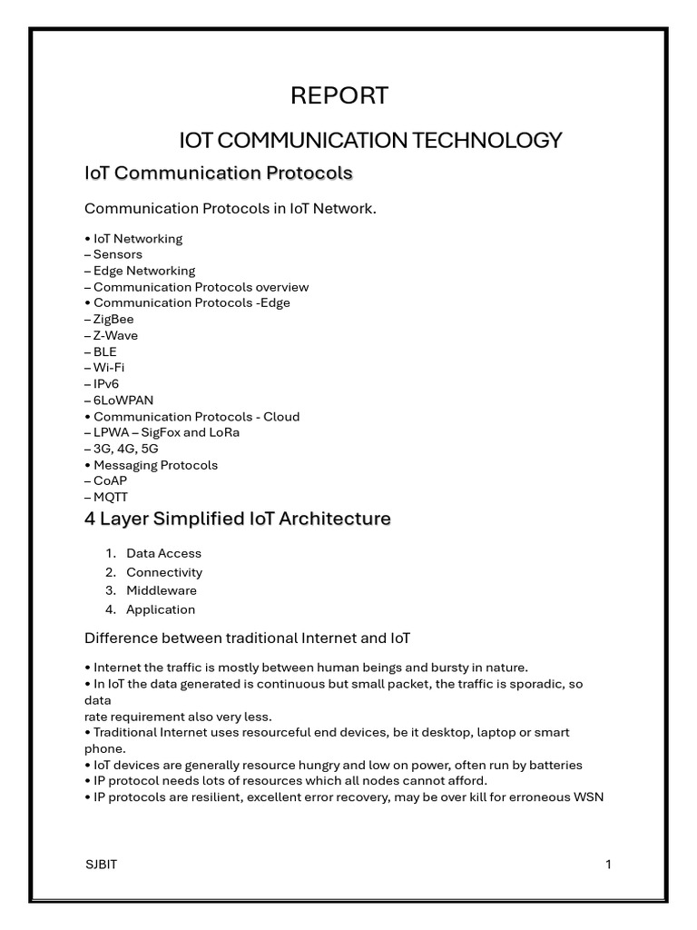 iot | PDF | Internet Of Things | Computer Network