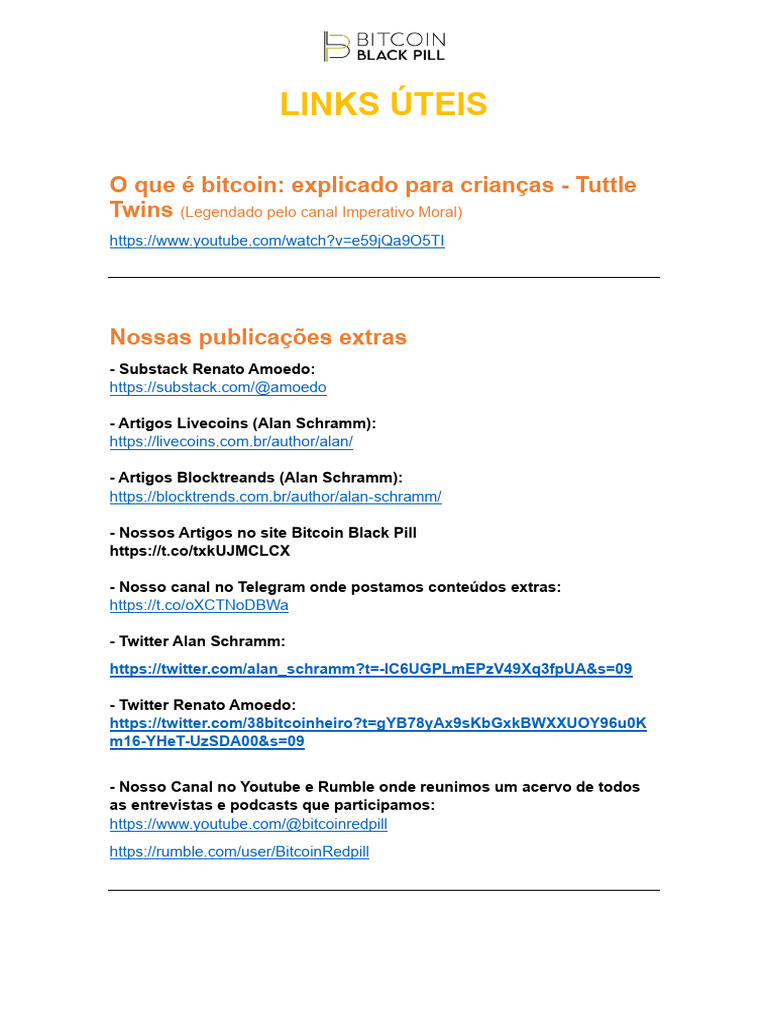 Links Úteis: O Que É Bitcoin: Explicado para Crianças - Tuttle Twins | PDF  | Bitcoin | Podcast