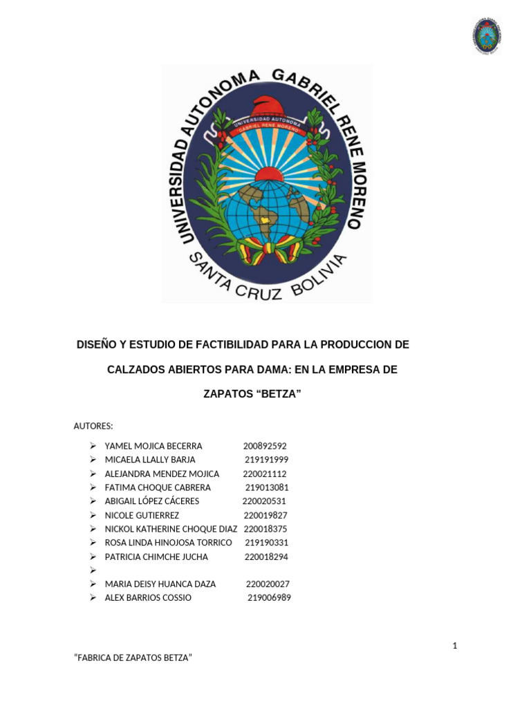 Fabrica de Zapatos | PDF | Mercado (economía) | Calidad (comercial)
