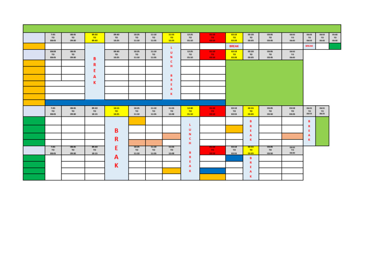 Sri Chaitanya College Timetable 2024 | PDF | Education Policy