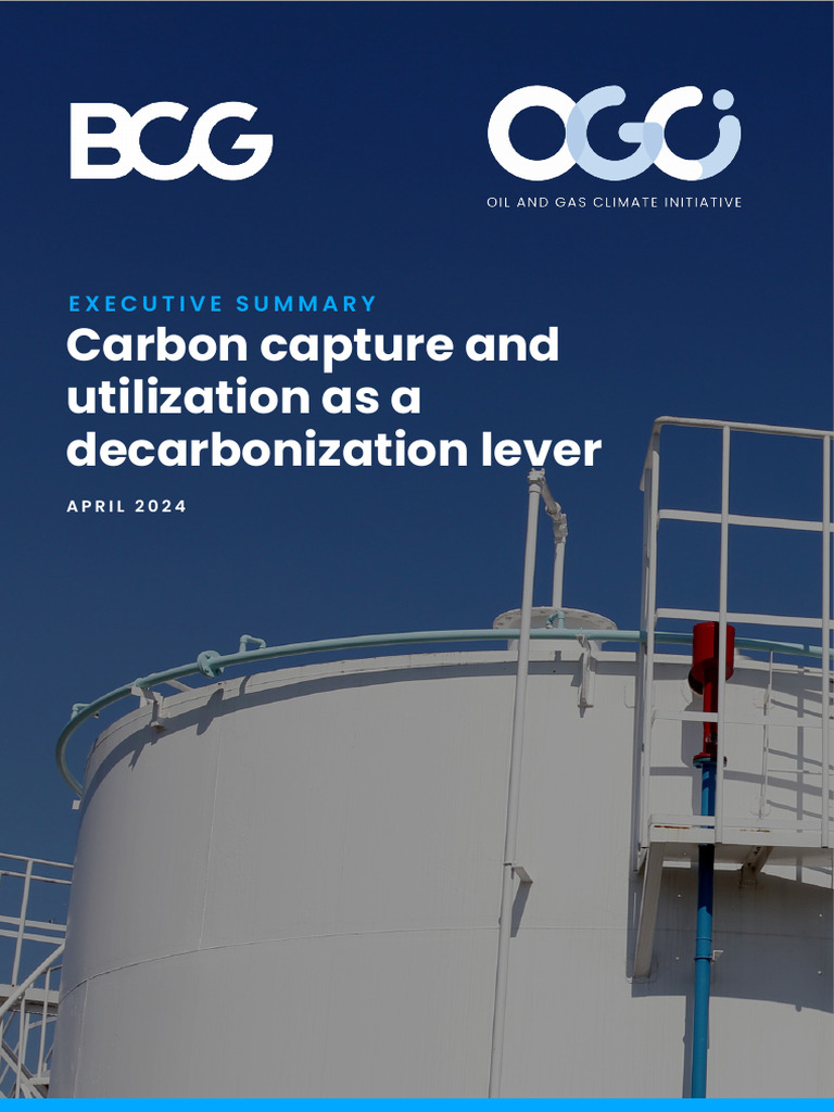 Carbon Capture and Utilization Executive Summary 1716302577 | PDF ...