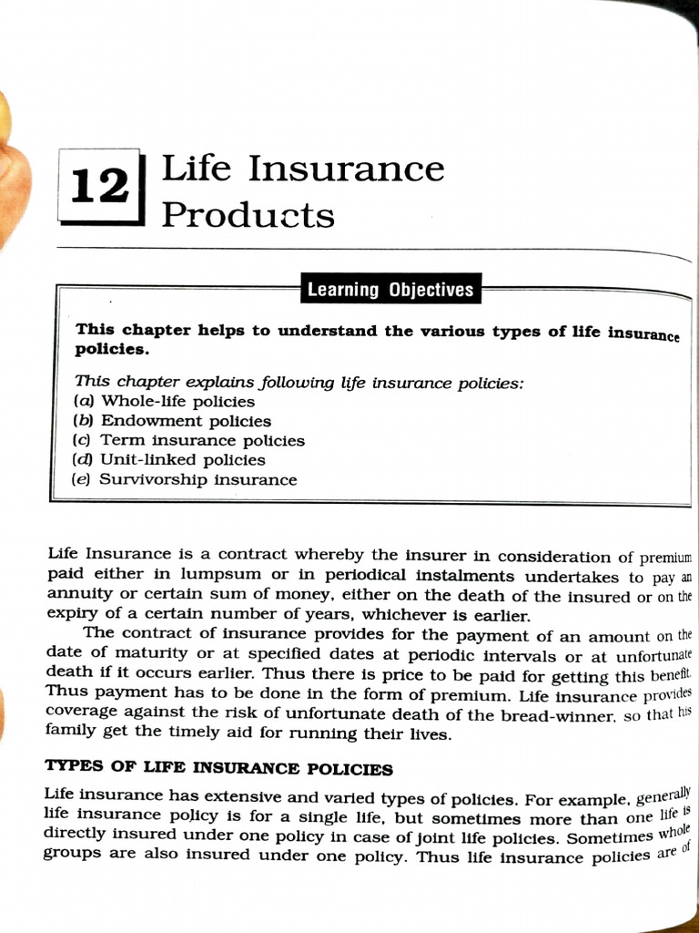 Unit 1 LIC Products (GGSIPU BBA BI PGLI) | PDF | Insurance | Life Insurance