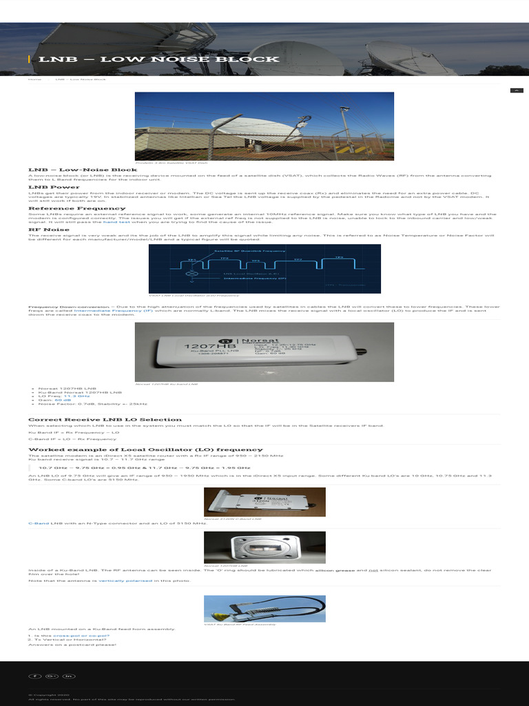 How To Select The Correct LNB With Help and Information in 5 Minutes ...