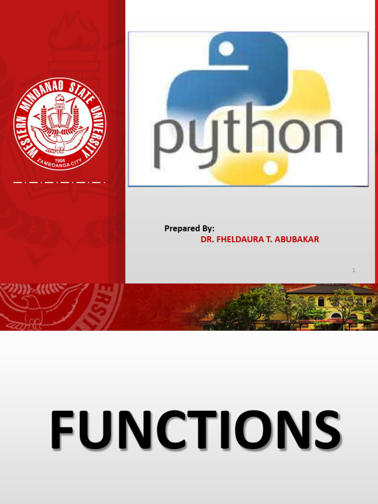 Week 14 2024bes 123 Topic 12 17 Predefined Functions Statement | PDF ...