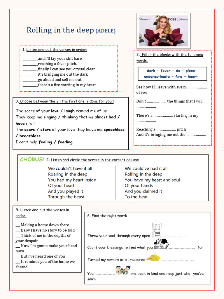 Adele Rolling in The Deep | PDF