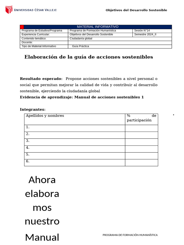 Guía de Acciones Sostenibles 2024 | PDF