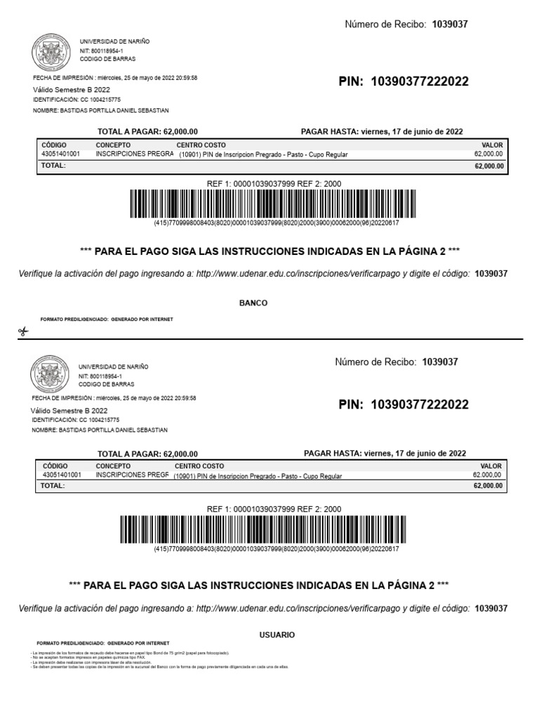 Recibo 20220525085958 | PDF | Informática