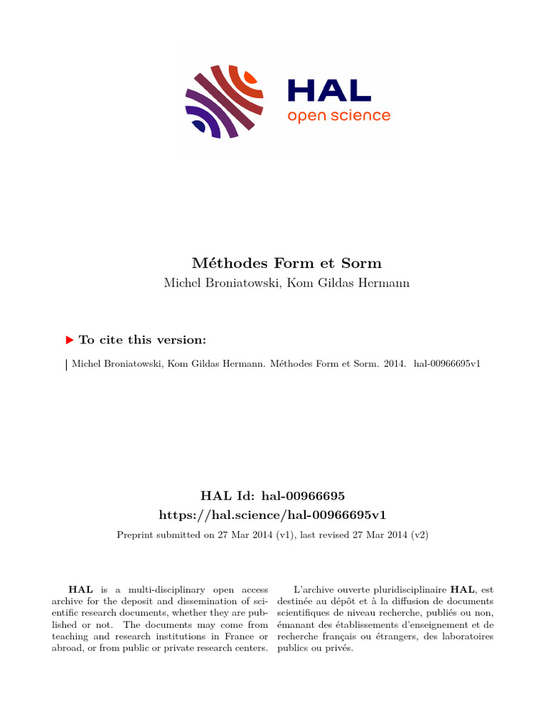 Méthodes FORM et SORM en fiabilité | PDF | Estimateur (statistique ...