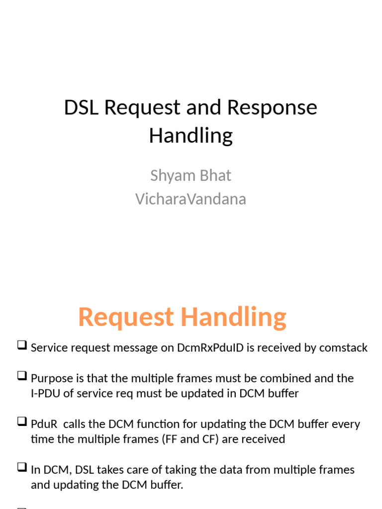 4.3 DSL Request&ResponseHandling | PDF