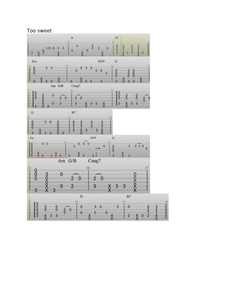 Guitar Script | PDF
