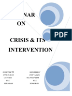 Crisis & Its Intervention