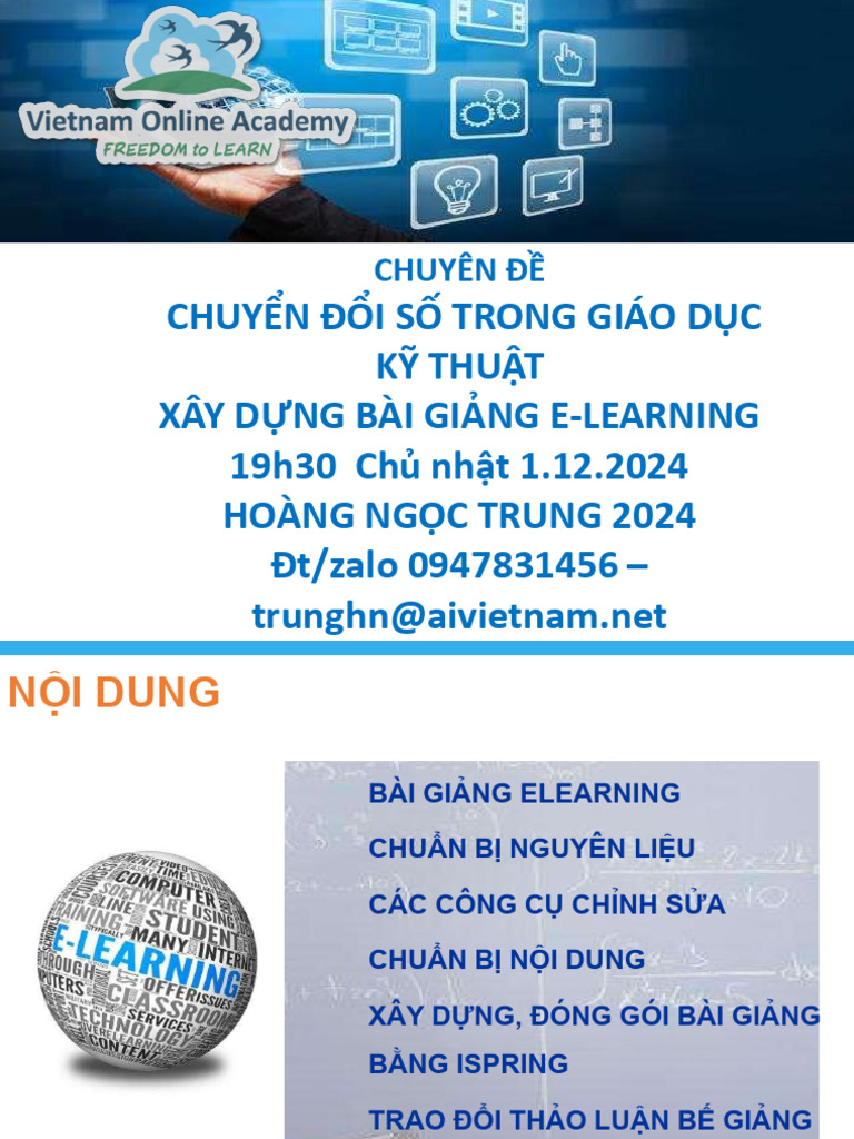Lam Bai Giang Elearning