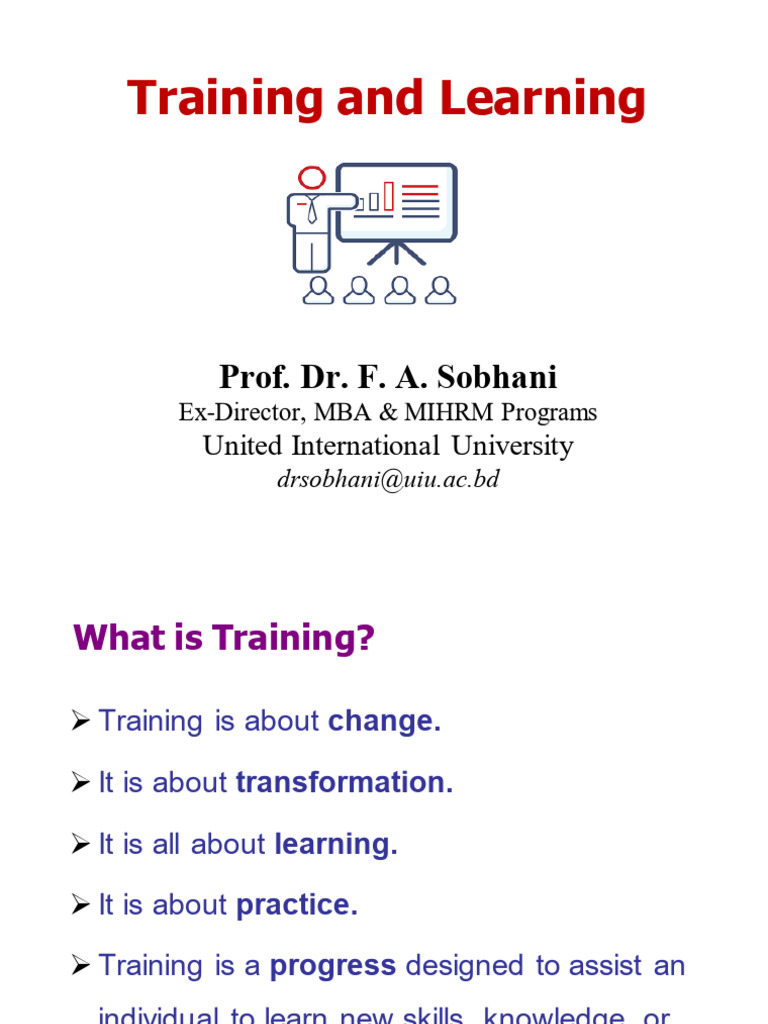 On Training Learning - FAS | PDF | Learning | Educational Technology