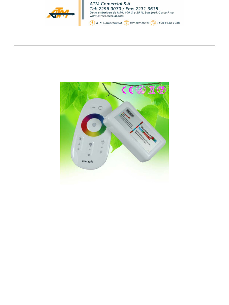 Touch Screen RGB LED Controller Manual | PDF | Light Emitting Diode ...