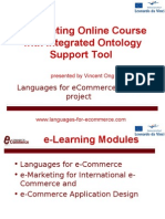 E-Marketing Online Course With Integrated Ontology Support Tool