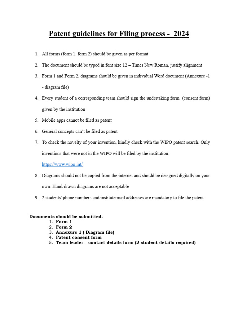 Patent Guidelines | PDF