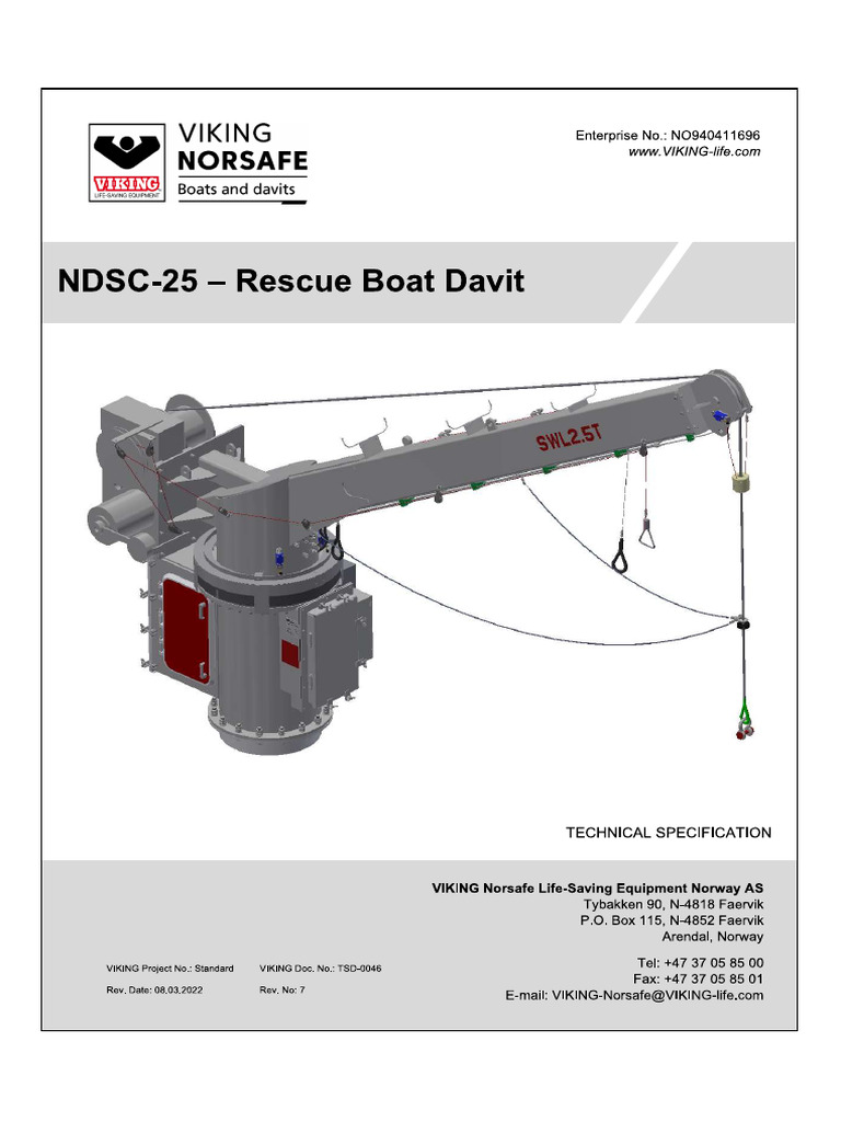 Rescue Boat Davit | PDF