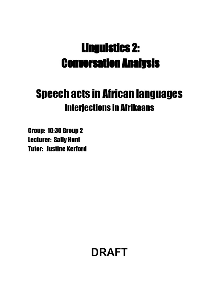 Project Document | PDF | Word | Linguistics