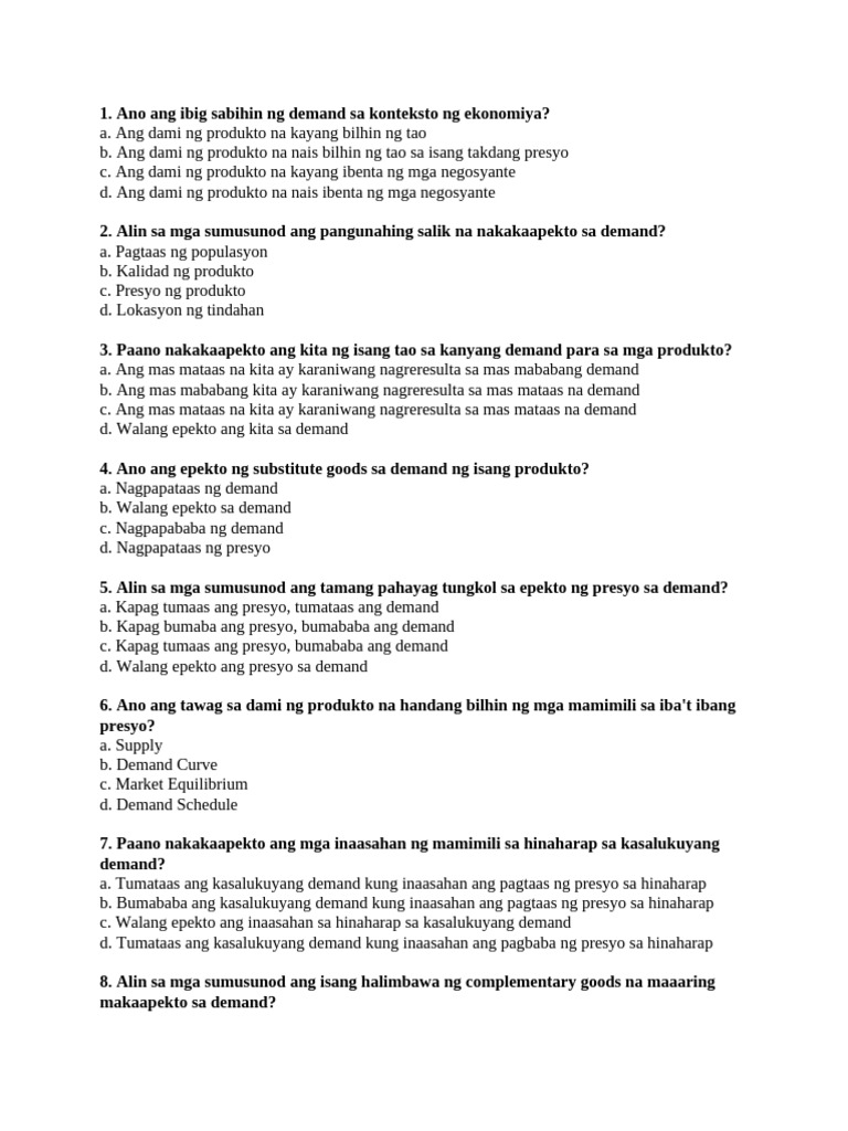 Examnination in AP 9 | PDF