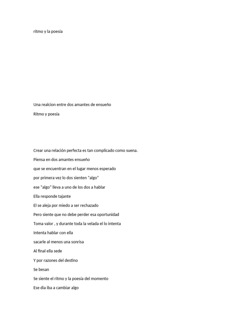 Ritmo y Poesía | PDF