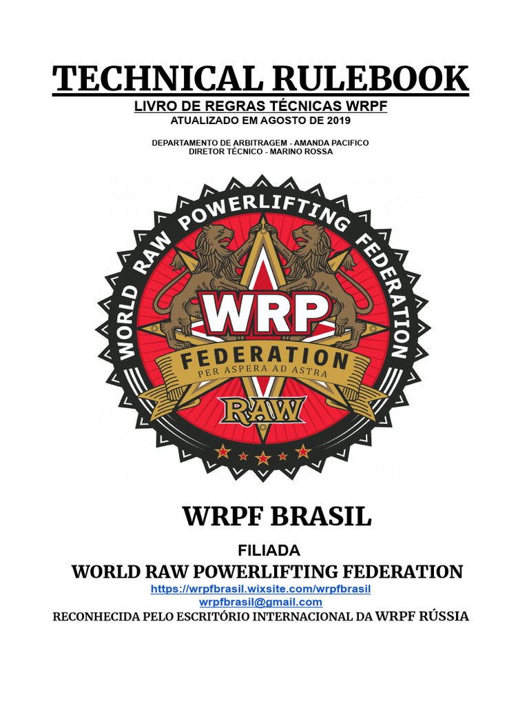 Regras Técnicas do Powerlifting WRPF | PDF | Voleibol