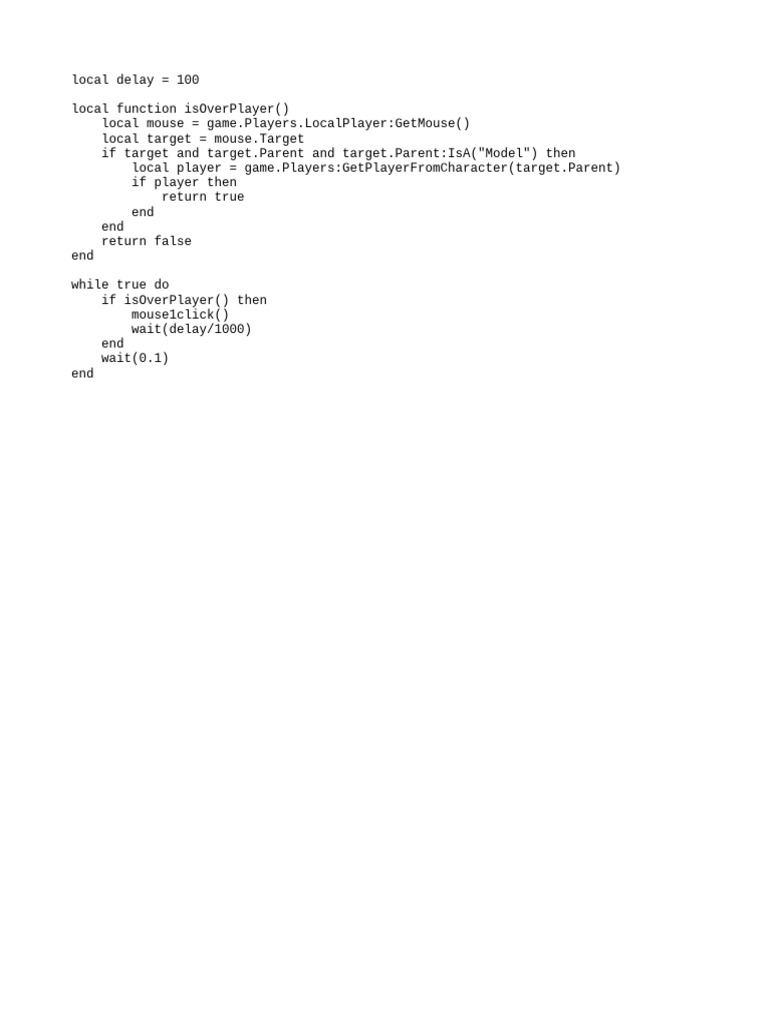 Da Hood Triggerbot Script | PDF