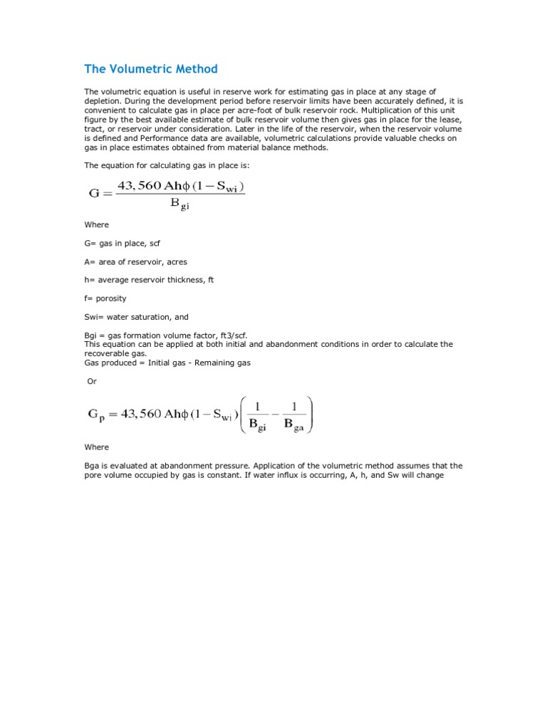 Volumetric Method Formula Overview | PDF | Teaching Methods & Materials ...