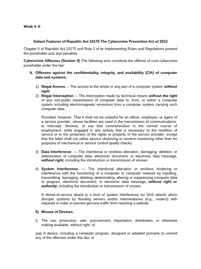 week-4-5-Salient-Features-of-Republic-Act-10175-The-Cybercrime ...