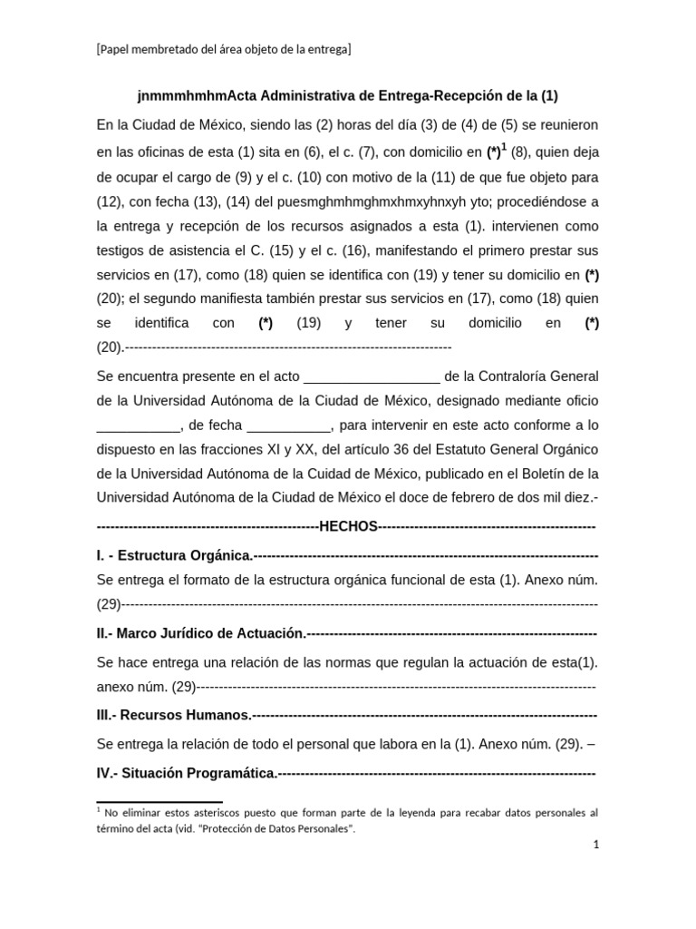 FORMATO ENTREGA RECEPCION 2019a | PDF | México | Presupuesto
