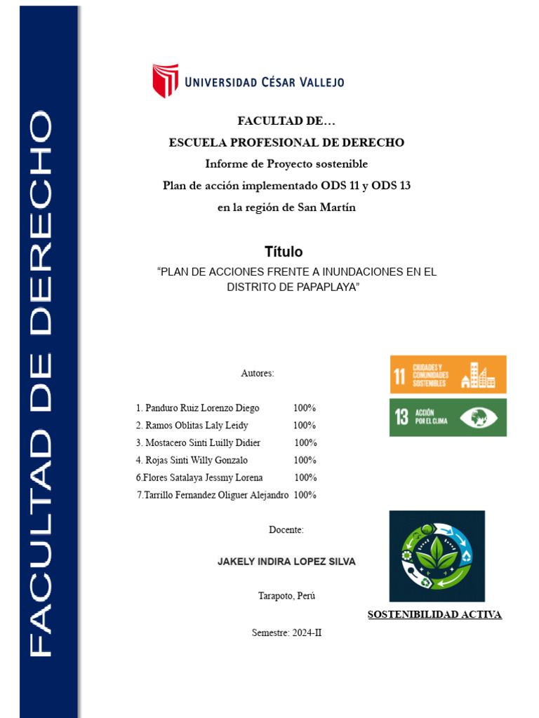 Plan de Acciones Sostenibles - ODS 11 y 13.docx (1) - Removed | PDF