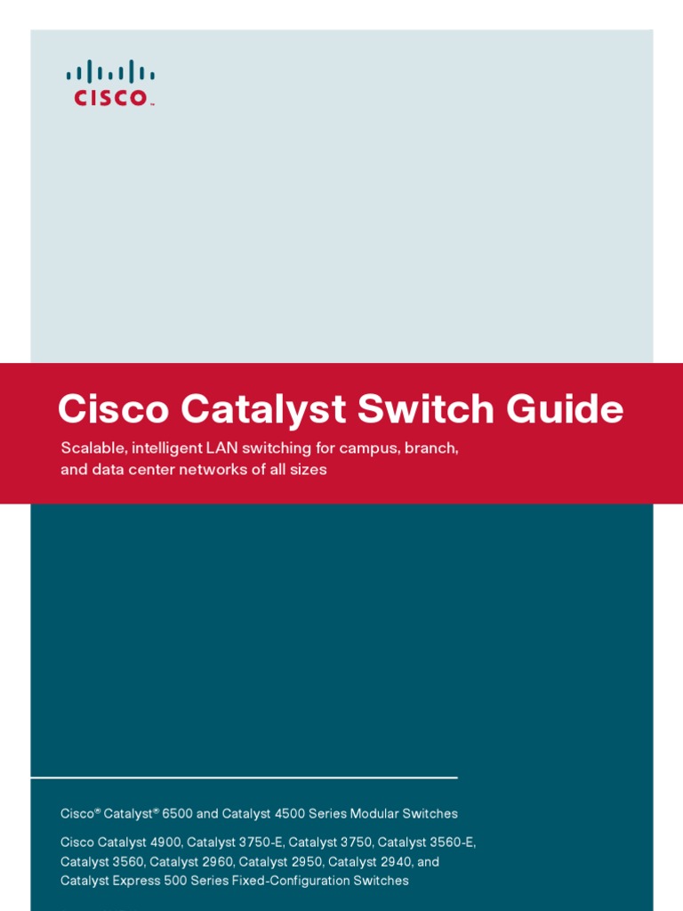 Cisco Catalyst Switches Overview Guide | PDF