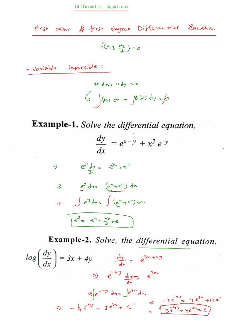 Differential Equations-02 | PDF