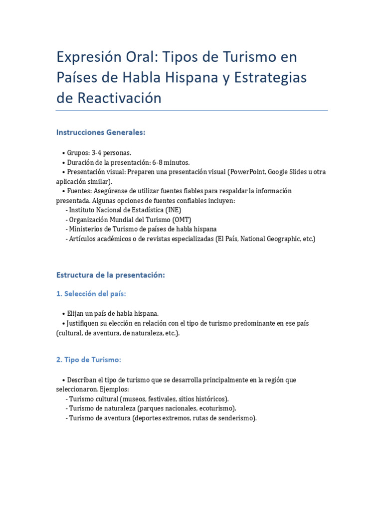 Estrategias para Reactivar el Turismo | PDF | Turismo | Sustentabilidad