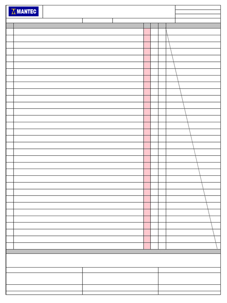 CHECK SHEET | PDF | Parafuso | Engenharia Elétrica