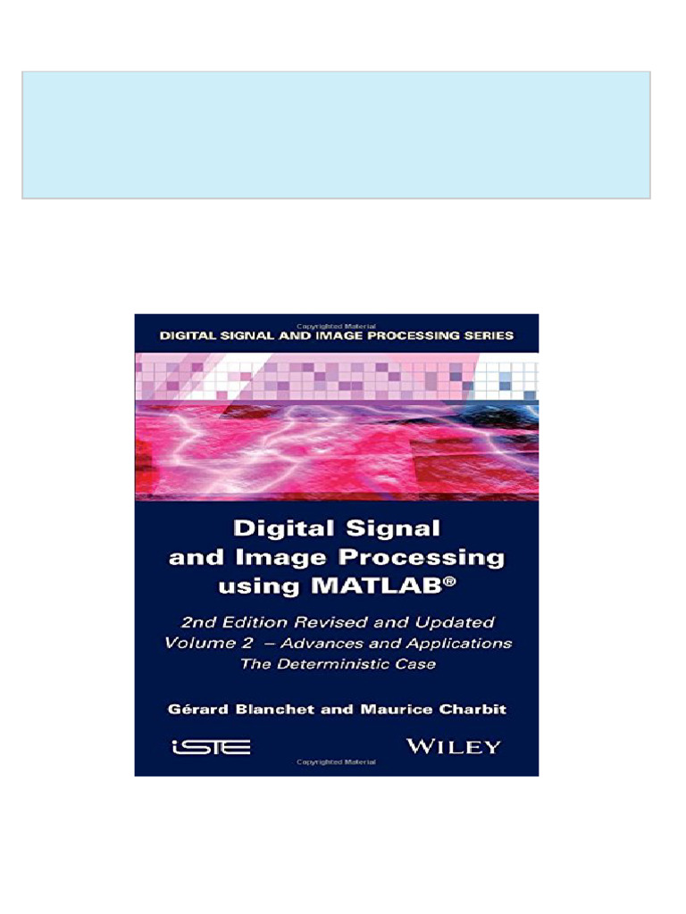 [FREE PDF sample] Digital Signal and Image Processing using MATLAB ...
