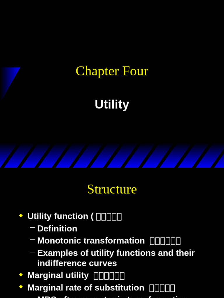 Understanding Utility Functions and MRS | PDF | Utility | Monotonic ...