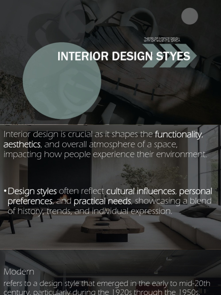 Interior Design Styles Explained | PDF | Interior Design | Minimalism