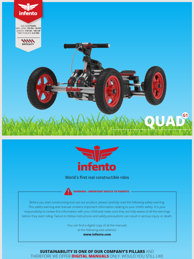 Infento Ride Safety and Assembly Guide | PDF | Shoe