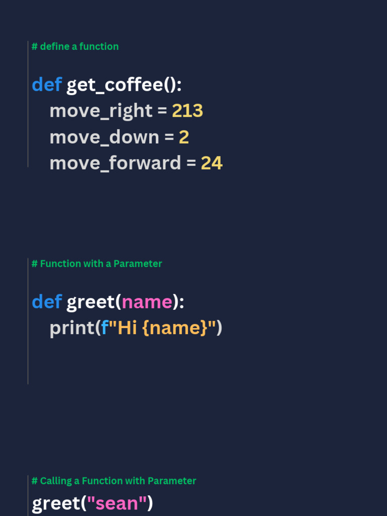2.1 Functions With Inputs | PDF