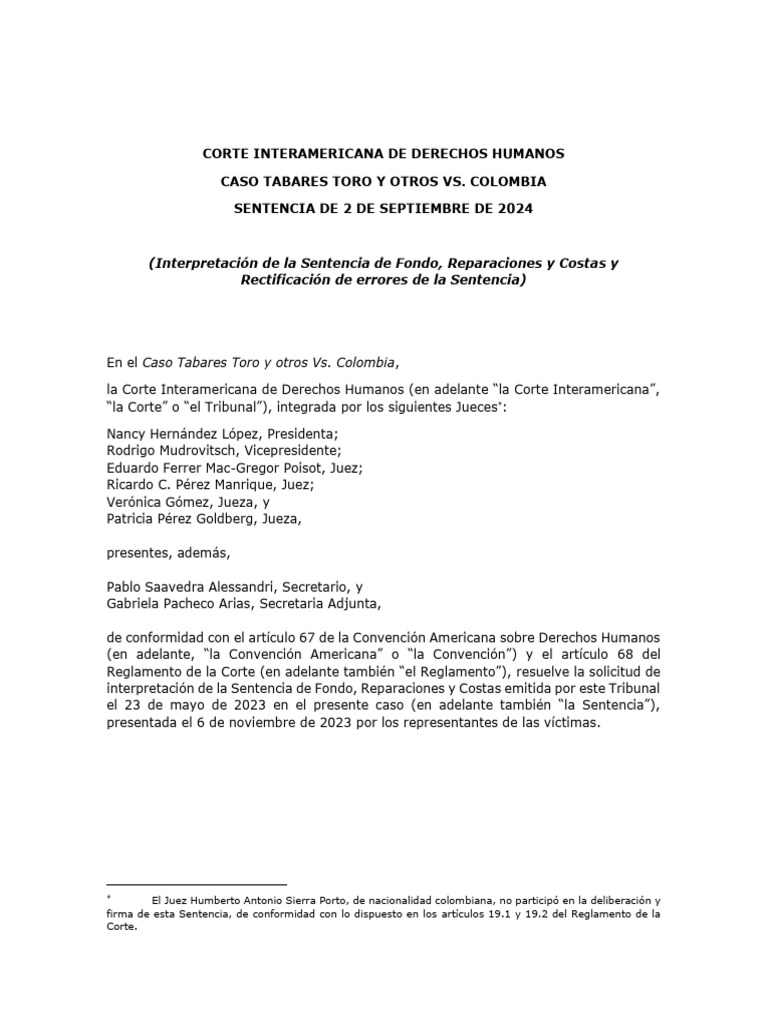 Sentencia 1 | PDF | Sentencia (ley) | Caso de ley