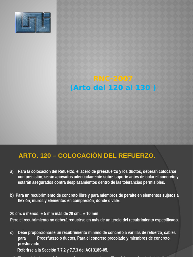 Articulos Del 120 Al 130 | PDF | Hormigón | Materiales