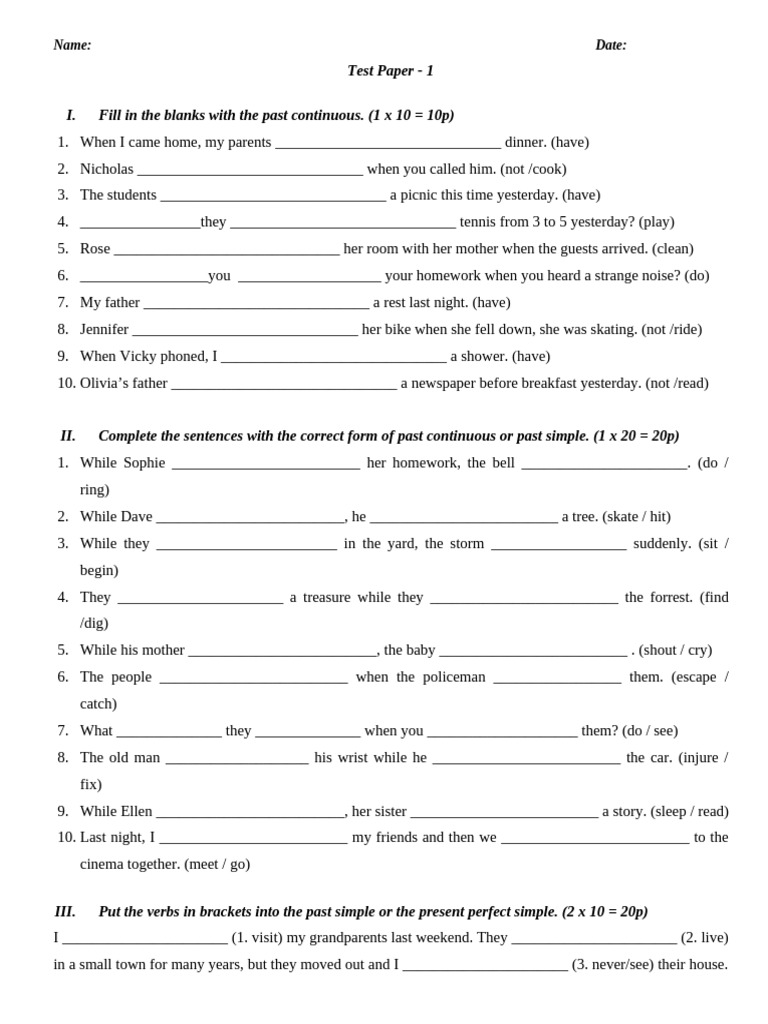 test 7c nr 1 | PDF