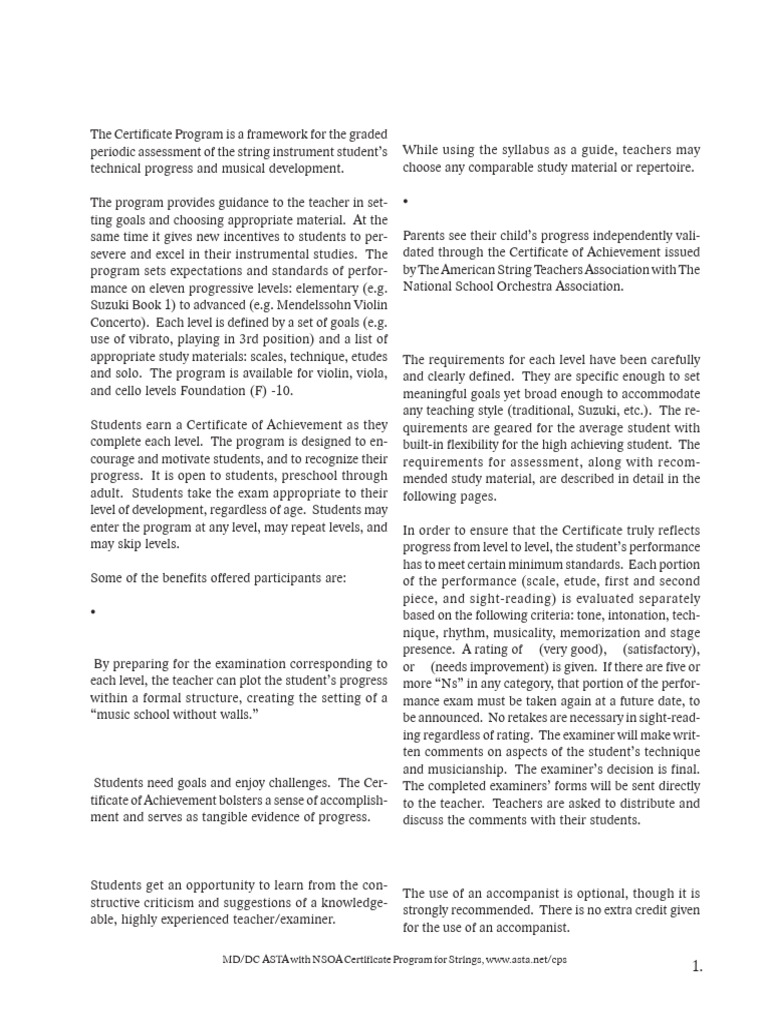 Repertoire Und Levelasta Pdf Violin Scale Music 