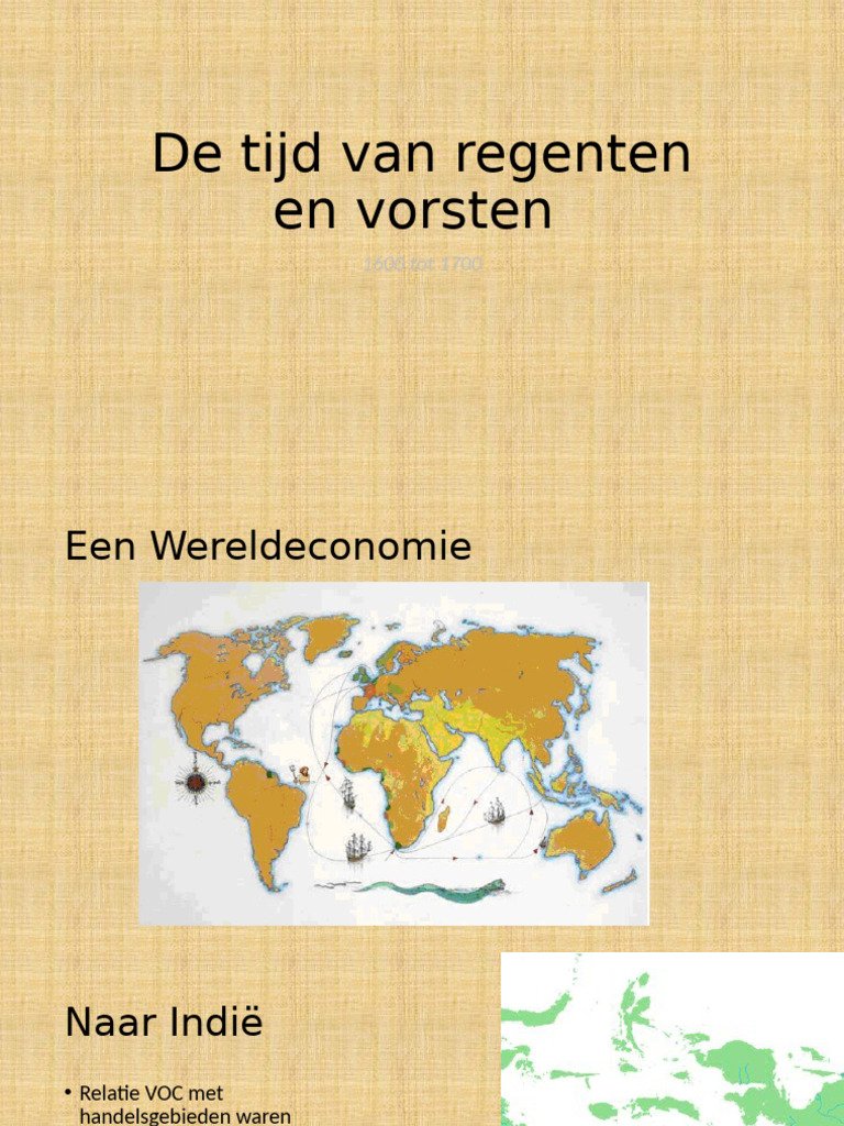 Tijdvak Van Regenten en Vorsten | PDF