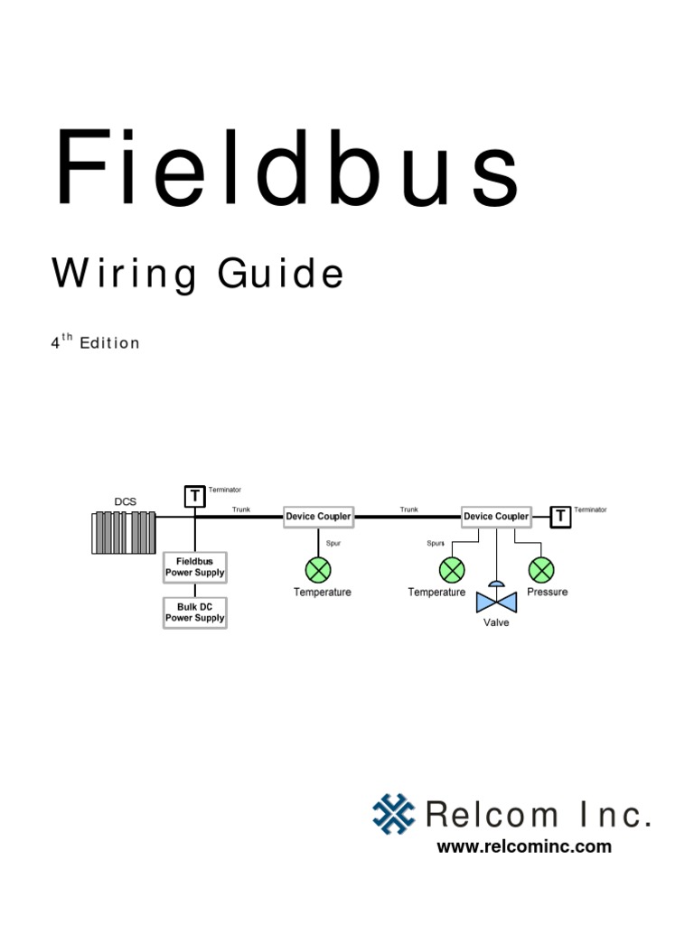 501123 Fieldbus Wiring Guide PDF Power Supply Cable