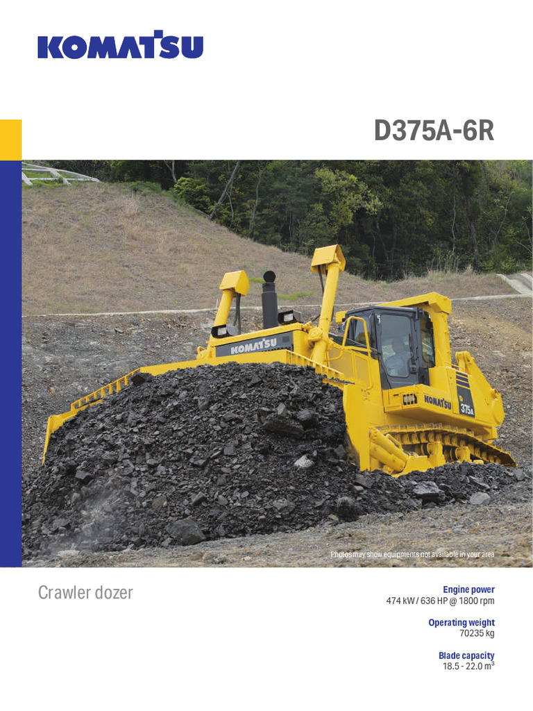 Komatsu D375A-6R Dozer Overview | PDF | Manual Transmission | Automatic ...