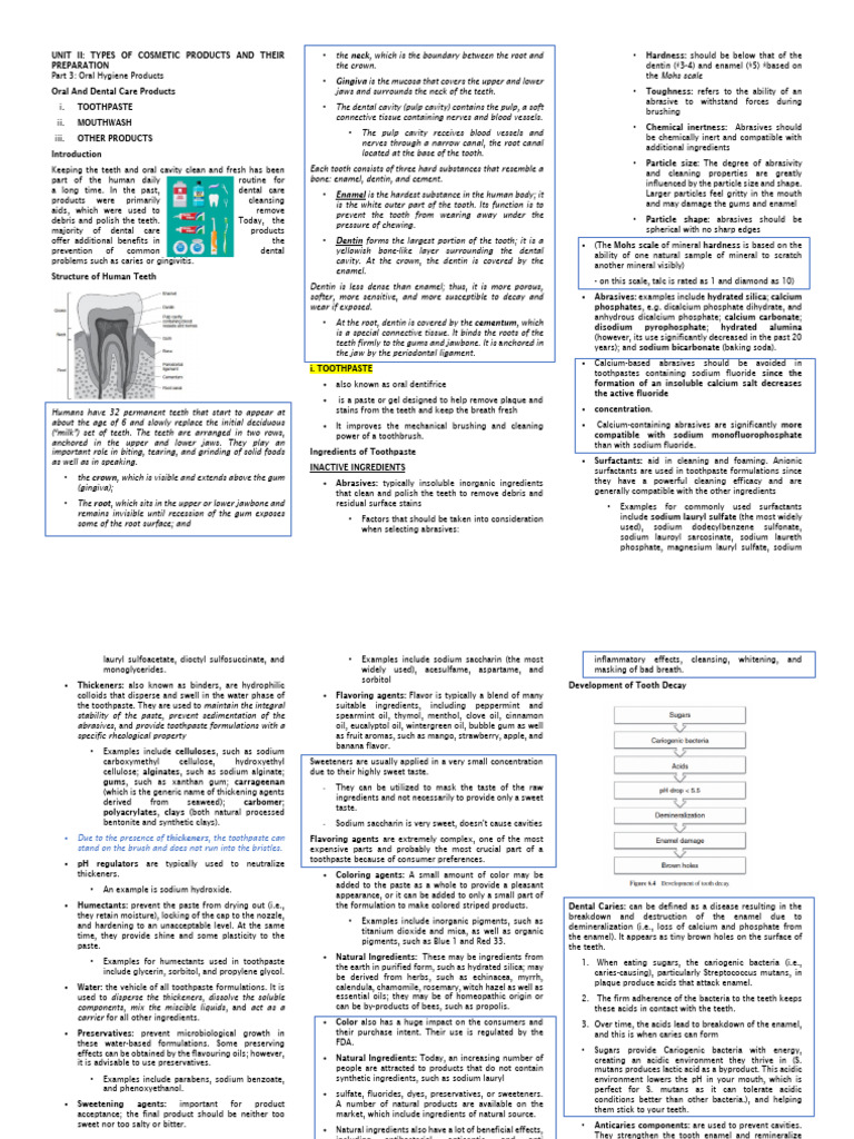 Oral Hygiene COMPLETE | PDF | Human Tooth | Oral Hygiene